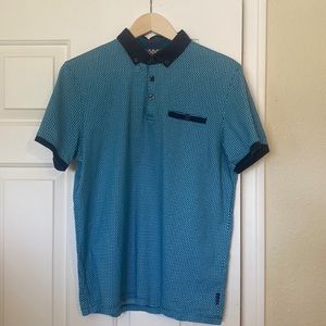 Ted Baker London polo shirt size 4 or Medium.
